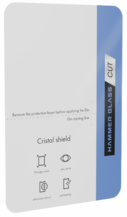 Ochrann flie Hammer Glass Cristal Shield pro telefony do 7,5 palc