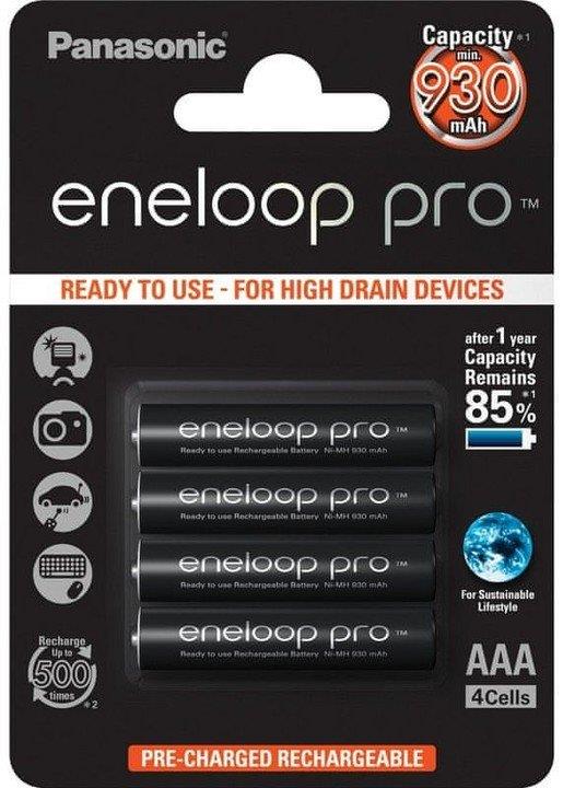 Nabíjecí baterie Panasonic Eneloop Pro AAA 930 mAh 4 ks