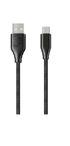 Datový kabel Forever Core micro USB 3m 3A textilní černý