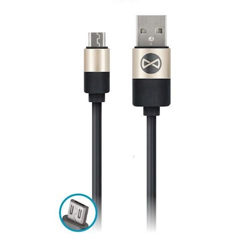Datový kabel Forever micro USB 1m 2A modern černý