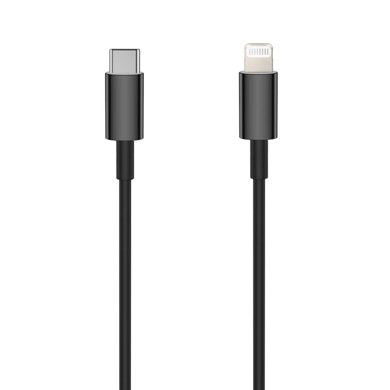 Datový kabel Setty USB-C - Lightning 1m 3A černý