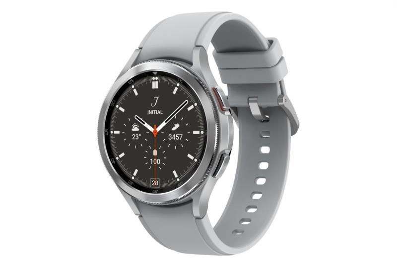 Hodinky Samsung Galaxy Watch4 Classic 46 mm SM-R890NZSAEUE stříbrné