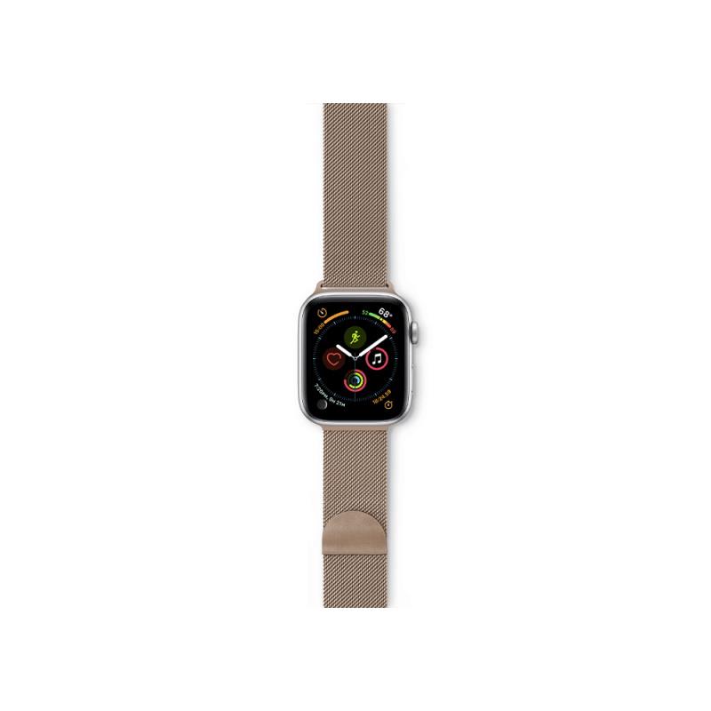 Milanese řemínek Epico pro Apple Watch 42/44mm zlatorůžový