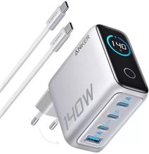 Zobrazit detail produktu Nabjeka do st Anker 140W, 3xUSB-C, 1x USB-A stbrn