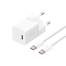 Zobrazit detail produktu Nab�je�ka do s�t� Baseus GaN5 30W s USB-C/USB-C kabelem 100W 1m, 1xUSB-C b�l�