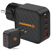 Zobrazit detail produktu Nab�je�ka do s�t� Hammer RapidCharge 100W, 1xUSB, 3xUSB-C �ern�