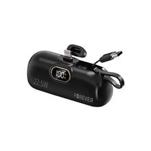Zobrazit detail produktu Powerbanka Forever MTB-100 5000mAh, 22,5W,s konektorem Lightning a kabelem USB-C ern