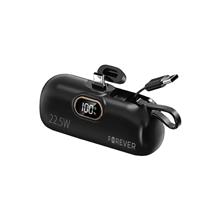 Zobrazit detail produktu Powerbanka Forever MTB-100 5000mAh, 22,5W, s konektorem USB-C a kabelem USB-C ern
