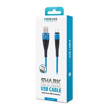 Zobrazit detail produktu Datov kabel Forever micro USB 1m 2A shark textiln modr