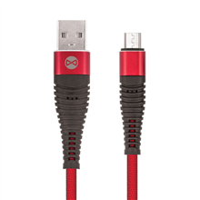 Zobrazit detail produktu Datový kabel Forever micro USB 1m 2A shark textilní červený