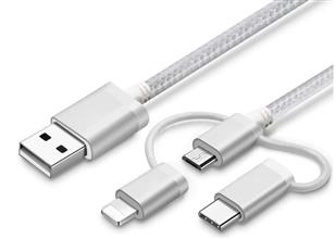 Zobrazit detail produktu Datový kabel USB 3v1 šedý