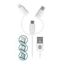 Zobrazit detail produktu Kabel Forever 3v1 micro USB+Lightning+USB-C 1m 1,5A bl