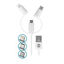 Zobrazit detail produktu Datov kabel Forever 3v1 micro USB+Lightning+USB-C 1m 1,5A bl