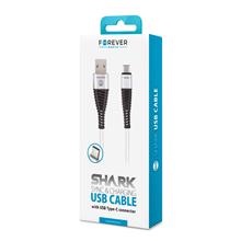 Zobrazit detail produktu Datov kabel Forever USB-C 1m 2A shark textiln bl