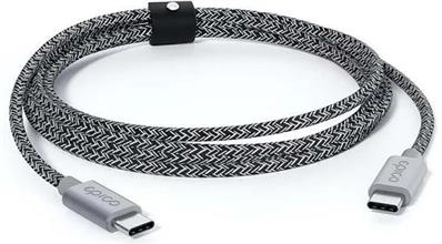 Zobrazit detail produktu Datový kabel Epico USB-C/USB-C 2m 240W opletený šedý
