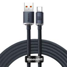 Zobrazit detail produktu Datov kabel Baseus Crystal Shine Series USB-C 1, 2m 100W (20V / 5A) ern