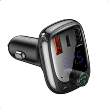 Zobrazit detail produktu Bluetooth MP3 FM Transmiter Baseus CCTM-B01 s nabjenm 2xUSB,  1xUSB-C QC4.0 5A ern