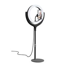 Zobrazit detail produktu Univerzální selfie stojan se světelným prstencem 12” (40 cm) Devia černý