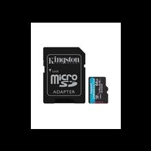 Zobrazit detail produktu Pamov karta 64GB Kingston microSDXC Canvas Go Plus 170R A2 U3 V30 s adaptrem