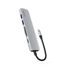 Zobrazit detail produktu Dokovac stanice 6v1 Epico Aluminium Hub 100W 1xUSB-C, 2xUSB, 1xRJ45, SD/microSD slot ed