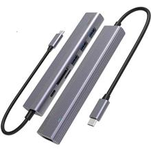 Zobrazit detail produktu Dokovac stanice 7v1 Spello by Epico 100W 1xUSB-C, 2xUSB, 1xHDMI, 1xRJ45, SD/microSD slot stbrn