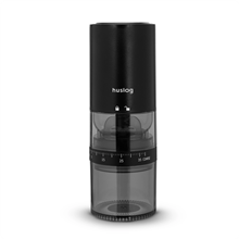 Zobrazit detail produktu Elektrick� ml�nek na k�vu akumul�torov� Huslog s pr�hledn�m z�sobn�kem �ern�