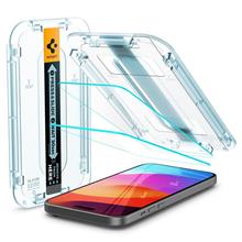 Zobrazit detail produktu Ochrann sklo Spigen Glass tR EZ Fit 2 Pack pro iPhone 15 Plus transparentn