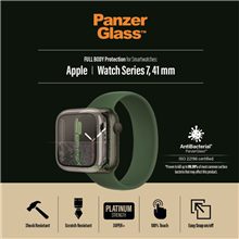Zobrazit detail produktu Ochranné sklo displeje PanzerGlass Full Protection pro Apple Watch 7 / 8 (41mm) (čirý rámeček)