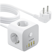Zobrazit detail produktu Nabjec stanice Baseus PowerCombo Cube 20W 3xzsuvka, 3xUSB, 1xUSB-C bl