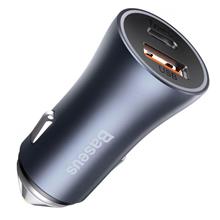 Zobrazit detail produktu Nab�je�ka do auta Baseus Golden Contractor Pro 40W 1x USB, 1xUSB-C tmav� �ed�