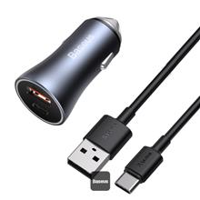 Zobrazit detail produktu Nab�je�ka do auta Baseus Golden Contactor Pro s kabelem USB-C 1m 40W 1x USB, 1x USB-C �ed�