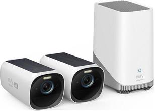 Zobrazit detail produktu Venkovn kamera se solrnm nabjenm Anker eufy S330 (sada 2ks+jednotka HomeBase 3), 4K bl