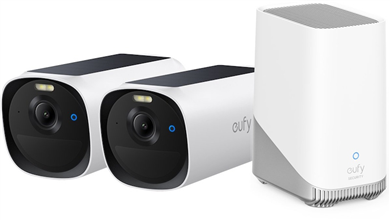 Zobrazit detail produktu Venkovn kamera se solrnm nabjenm Anker eufy E40 (sada 2ks+jednotka HomeBase 3), 2K bl