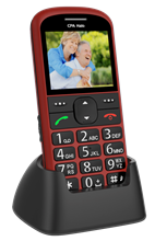 Zobrazit detail produktu Telefon CPA Halo 11 Senior červený s nabíjecím stojánkem