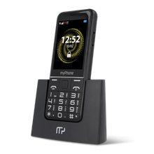 Zobrazit detail produktu Telefon myPhone Halo Q Senior černý s nabíjecím stojánkem