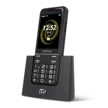 Zobrazit detail produktu Telefon myPhone Halo Q Senior ern s nabjecm stojnkem